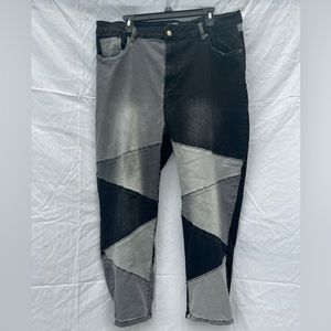 Fashion Nova Baggy Patchwork Jeans